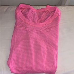 Pink swiftly tee lululemon short sleeve